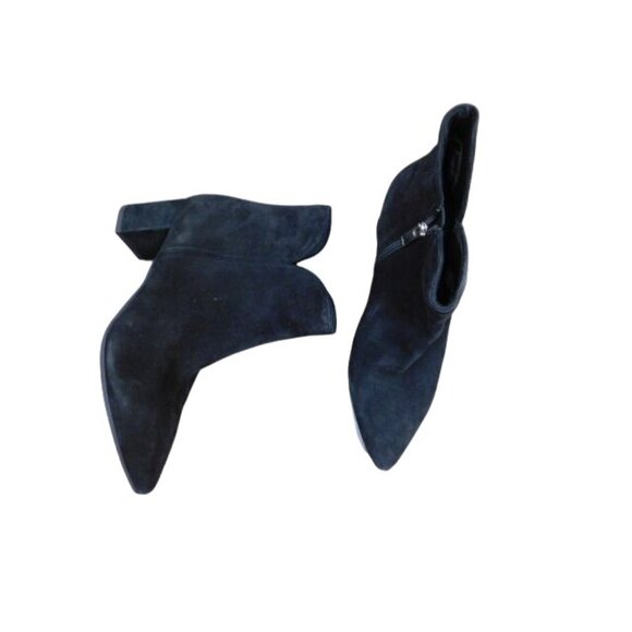 Aquatalia Size 10.5 Black Suede Leather Designer Boots Italy NEW - Picture 1 of 7